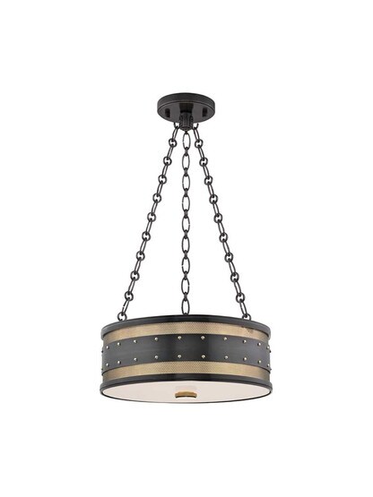 Gaines 3-Light Pendant in Aged Old Bronze.